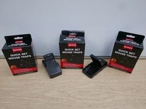 3 X PACKS OF 2 RENTOKIL QUICK SET MICE MOUSE TRAPS FQ26 - Picture 1 of 1