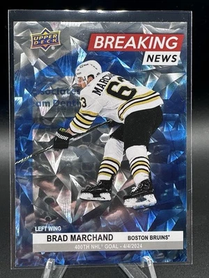 2024-25 Upper Deck Series 1 Breaking News Brad Marchand #BN-5 - Image 1 of 2