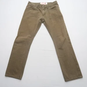 Pantalones de mezclilla ajustados Flint and Tinder para hombre talla 32 ribete verde 28,5" entrepierna - Imagen 1 de 10