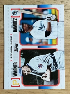 Topps Legendary Lineage #LL9 2010 Honus Wagner/Hanley Ramírez - Imagen 1 de 2