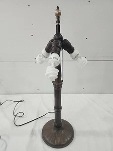 Handel Arts Crafts Mission Antique Glass Leaded Lamp Base Bradley Hubbard Era - Picture 1 of 13