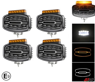 10" Roof Led Spot LED Flashing Light Bar X4 For Mercedes Sprinter Crafter Van E9 - Image 1 of 4