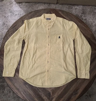 A Bathing Ape Pirate Yellow Button-Up Long Sleeve, Men’s Medium. - Image 1 of 4