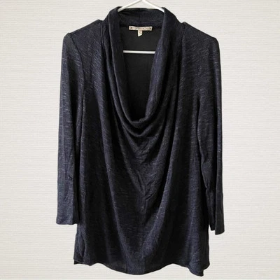 Soft Joie Cowlneck Sweater Womens Medium Lightweight Sheer Knit Soft Lagenlook - Image 1 of 4