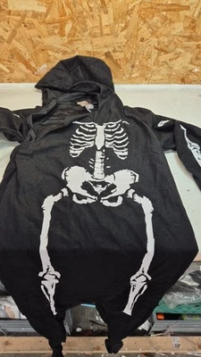 Smiffys Children's Skeleton Costume, All In One Jumpsuit with Hood, Size:L - Image 1 of 4