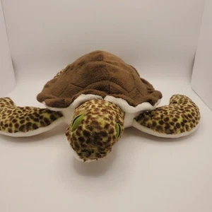 Wild Republic Plush Sea Turtle Brown Green Baby Loggerhead Stuffed Animal 12" - Picture 1 of 8