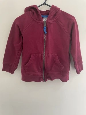 Sudadera con Capucha Carter's Niño Pequeño 100% Algodón Cremallera Completa Personaje Superhéroe Granate 2T Foto 1 de 4