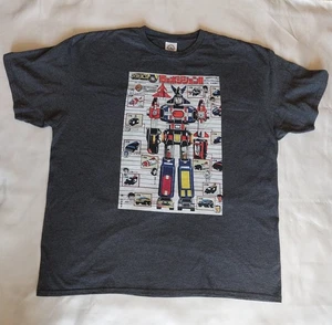 Vintage Voltron Dairugger T-Shirt Herren XL Grafik 2000er Delta Tee - Bild 1 von 6