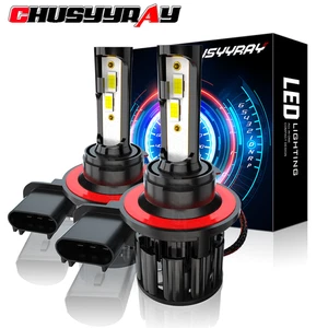 H13 9008 Kit de bombillas de faros LED H13 haz alto bajo 6500K blanco súper brillante PACK DE 2 - Imagen 1 de 11