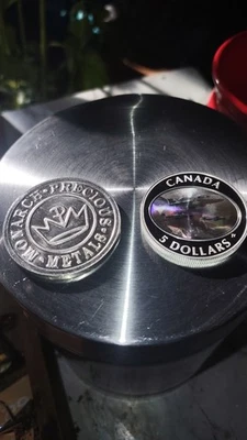 Silver 999 - Canada $5 2006 Snowbird Proof W/ Holograph, Capsule + Monarch 1 Oz. - Image 1 of 4