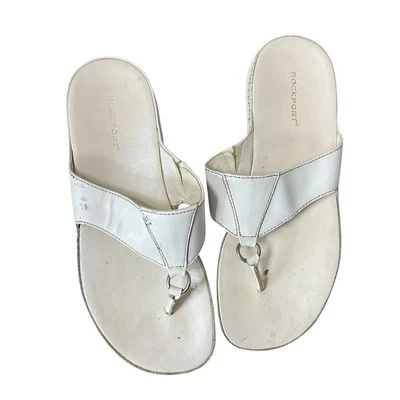 Sandalias blancas Rockport para mujer talla 8,5’ Foto 1 de 4