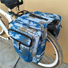 Double Pannier Bag Camo Cycling Rear Seat Trunk Rack Bike Saddle Bicycle Pack