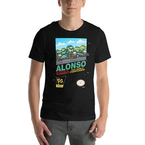 Fernando Alonso Aston Martin 2024 Fórmula 1 F1 Sombrero Gorra 8 bits Camiseta - Imagen 1 de 13