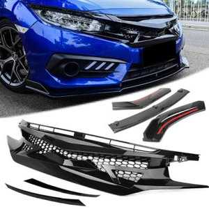 Kühlergrill Kühlergitter Grill Vorne für Honda Civic 2016 2017 2018 - Bild 1 von 12