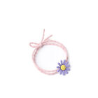 (Pink)Hair Tie Small Daisy Flower Hair Band Cute Combined Freely Hair Rope Hee
