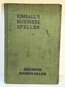 1905 Antique Business Textbook "Kimball's Business Speller"  Gustavus S. Kimball - Imagen 1 de 13