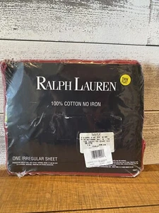 Ralph Lauren Chambray Wine - Twin Flat IRREGULAR Sheet, 100% Cotton / USA - Picture 1 of 6