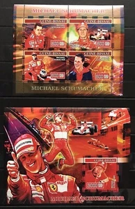 Schumacher /German Racer - Michael Schumacher on stamps Francobolli - MNH** - Picture 1 of 1