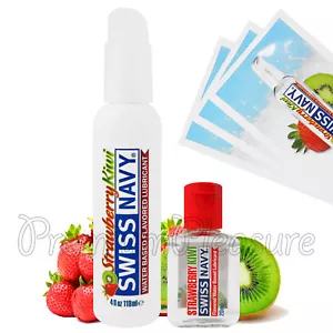 Lubrificante per fragole e kiwi marina svizzera lubrificante aromatizzato premium a base d'acqua commestibile - Foto 1 di 6