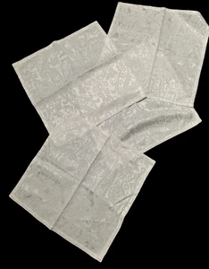 Ralph Lauren Table Napkins White Cotton Set of Four - Picture 1 of 8
