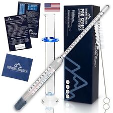 Thermo-Hydrometer Abv Tester Triple Scale - Pro Series American-made Specific.
