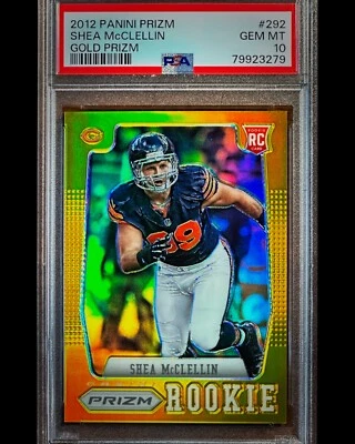 1ST YEAR - 2012 PRIZM GOLD /10 - #07/10 Shea McClellin RC #292 - PSA 10 - Pop 2 - Image 1 of 4