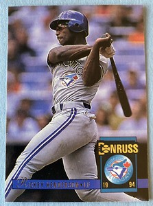 1994 Donruss #19 Rickey Henderson Toronto Blue Jays Baseball Card