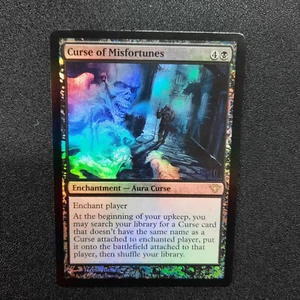 Magic the Gathering, Curse of Misfortunes, Dark Ascension, Foil, Curse, En, NM - Picture 1 of 13