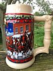 Vintage Anheuser Busch Clydesdale Budweiser Beer Old Town Mug Stein Retired ??J8