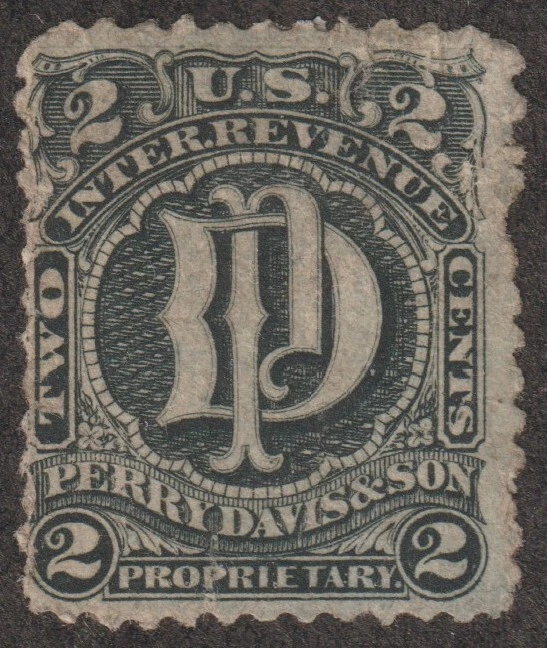 EDSROOM-19616 US Match & Medicine RS77a Used Old Paper Perry Davis & Son CV$90 - Image 1 of 1