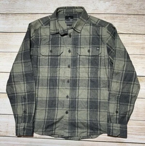 Sitka Gear Flannel Shirt Mens Medium Green Plaid Long Sleeve - Picture 1 of 6
