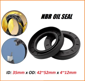 NBR Wellendichtring Wellendichtringe Simmerring Innen Ø 35mm Außen Ø  42~52mm - Bild 1 von 8