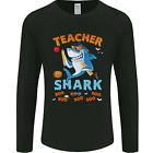 Teacher Shark Funny Teaching Teacher Mens Long Sleeve T-Shirt