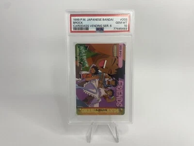 Pokemon Card Brock Cooking No. 203 Carddass Vending Japanese PSA 10 TV Series - Image 1 of 2