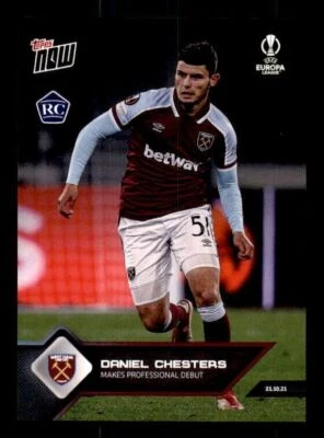 2021 Topps Now UEFA Europa League Daniel Chesters #10 West Ham Rookie - Image 1 of 2