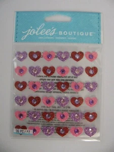 Jolee's Boutique TWEEN GEM HEARTS Valentine Dimensional Stickers NIP - Picture 1 of 1