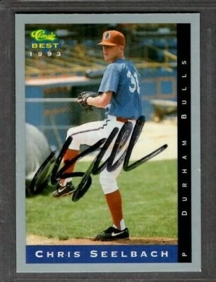 1993 Classic #255 Chris Seelbach Durham Bulls Baseball Signed Autograph (F39)   - Image 1 of 2