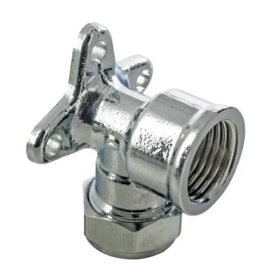 NAVIGATOR MSL Brausearm Chrom Wandrückplatte Winkel 15 mm x 1/2" Wandplatte