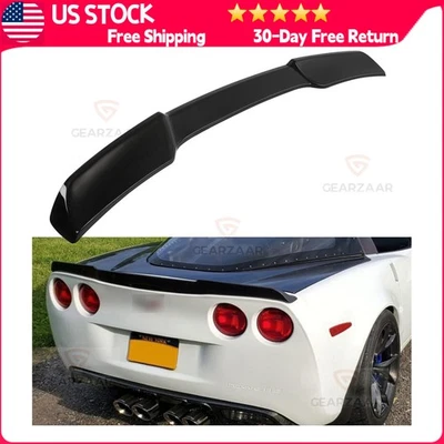 Alerón trasero negro brillante estilo extendido para Corvette C6 ZR1 05-2013  Foto 1 de 4
