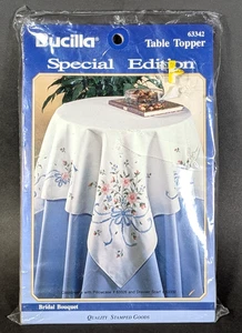 Bucilla Table Topper Special Edition #63342 Stamped Cross Stitch NEW OLD STOCK! - Picture 1 of 5