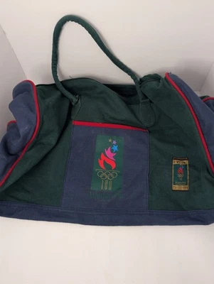 Vintage Atlanta Olympics 1996 Tote Bag Blue Green Excellent Condition - Image 1 of 4