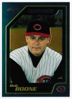 2001 Topps Chrome Traded ! Bob Boone Cincinnati Reds #T145 - Image 1 of 2