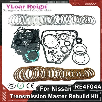 RE4F04A Auto Transmission Master Rebuild Kit Friction Disc Gasket For NISSAN - Image 1 of 4