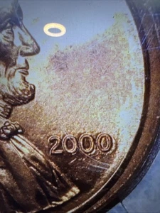 2000 Lincoln Penny Mint Error Broad Struck And DDO/DDR Doubling Not Listed Ms 63 - Picture 1 of 9