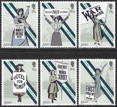 2018 Jersey Sg 2302/2307 Centenary of Votes for Women MNH - Image 1 of 2