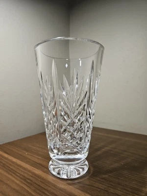Waterford Crystal Innisfree Footed Vase 8" Old Watermark - Image 1 of 4