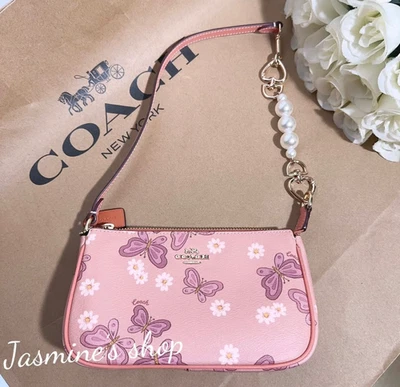 NWT Coach Nolita 19 With Lovely Butterfly Print CH605+ free extender Chain - Image 1 of 4