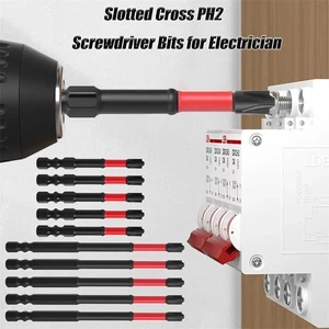5-teiliges FPH2 Schlagschrauber-Bit-Set - S2 Stahl 65 mm & 110 mm Schlitzköpfe  - Bild 1 von 20