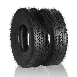 2pcs 18x6.50-8 Lawn Mower Garden Tractor Turf Tires 4 Ply Tubeless 18 650 8 - Picture 1 of 8