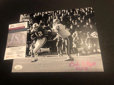 JSA BOB LILLY AUTOGRAPHED DALLAS COWBOYS 8x10 PHOTO INSCRIBED “HOF ‘80” 465 - Image 1 of 3